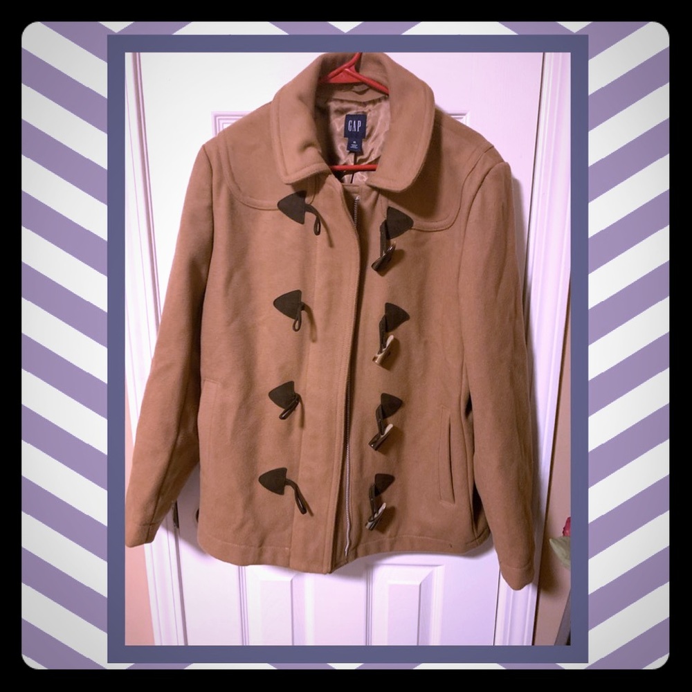 Tan Gap Wool Coat